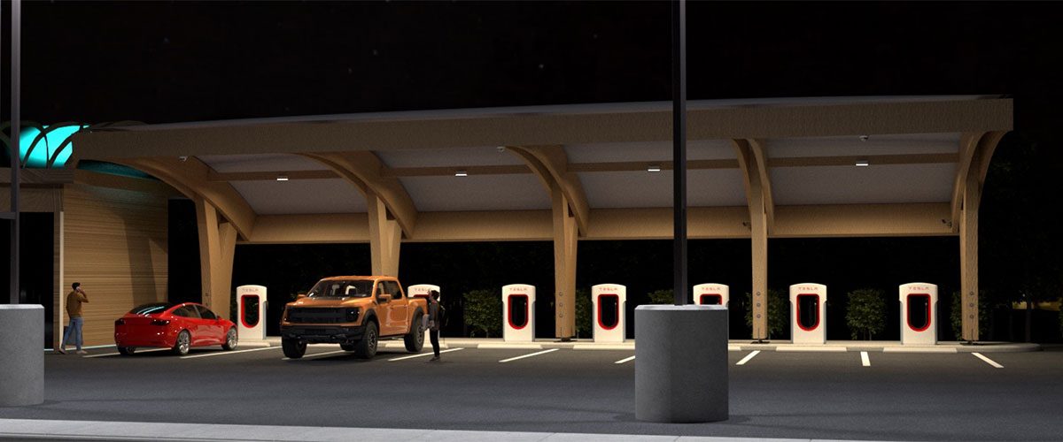 EV Charging Station Structures | Tridome Structures